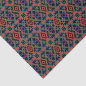 Southwestern Symmetrical Tiled Pattern Line Art 薄葉紙 (詳細)