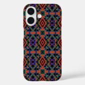 Southwestern Symmetrical Tiled Pattern Line Art Case-Mate iPhoneケース (裏面)