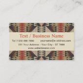 Southwestern Tribal Pattern Inspired Custom 名刺 (裏面)