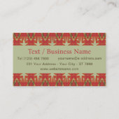 Southwestern Tribal Pattern Inspired Custom 名刺 (裏面)