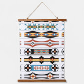 Southwestern Tribal Western Boho 吊り下げ型タペストリー (正面)