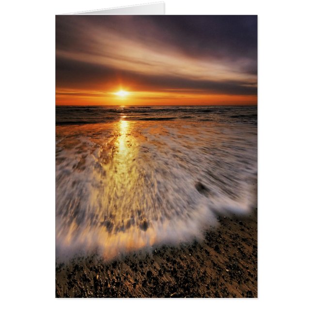 Southwoldのビーチの日の出8. (正面)