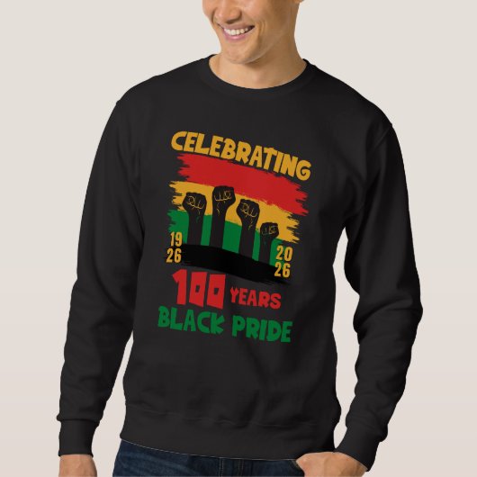 Souvenir Centenary Black History Month CENTENNIAL スウェットシャツ (正面)