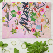 Souvenir de la Martinique キッチンタオル (折り畳み)