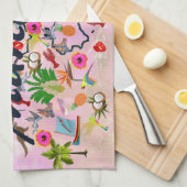 Souvenir de la Martinique キッチンタオル (四つ折り)