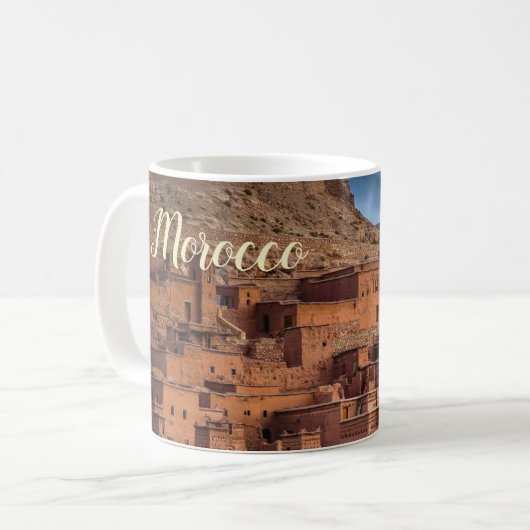 Souvenir Morocco Coffee Mug Cup コーヒーマグカップ (正面左)