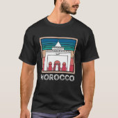 Souvenir Morocco Skyline Africa Gibraltar Moroccan Tシャツ (正面)