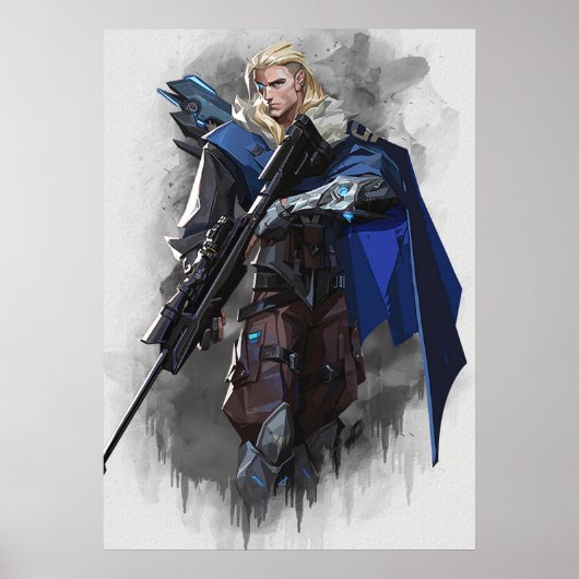 Sova valorantアートポスター ポスター (正面)