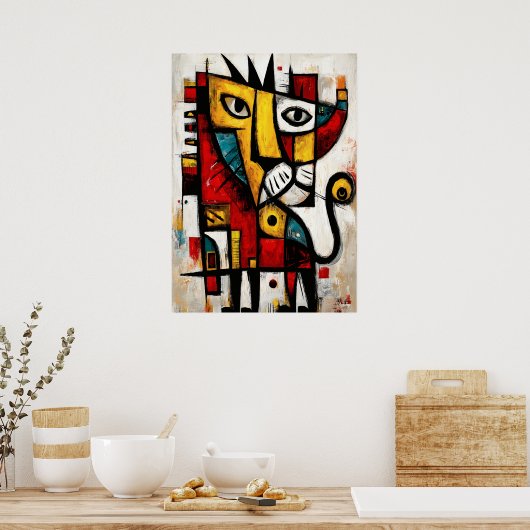 Sovereign Instinct — Contemporary Abstract Express ポスター (キッチン)