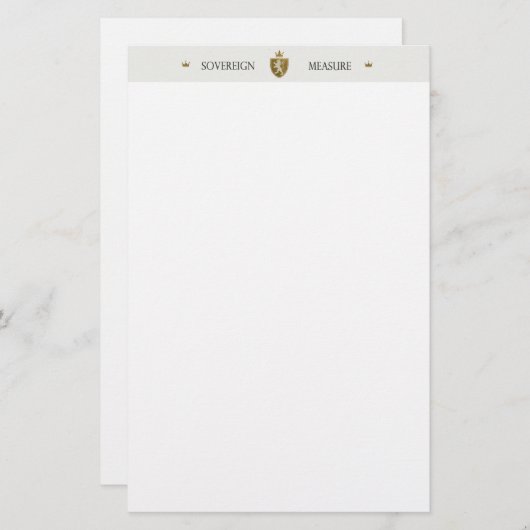 SOVEREIGN MEASURE 便箋 (正面/裏面)
