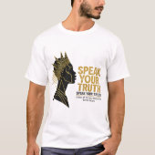 Sovereign Truth Graphic Tee – Ancestral Gold Editi Tシャツ (正面)
