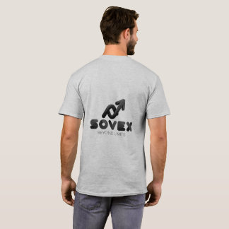 SOVEX Beyond Limits - モダンなミニマリストデザインのメンズTシャツ Tシャツ