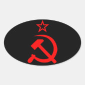 Soviet 2 楕円形シール (正面)