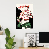 Soviet Anti Alcohol Poster We will overcome ポスター (ホームオフィス)