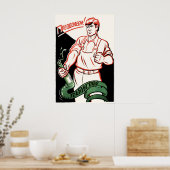 Soviet Anti Alcohol Poster We will overcome ポスター (キッチン)