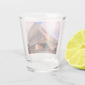 Soviet Brutalist Architecture - Vilnius, Lithuania ショットグラス (裏面)