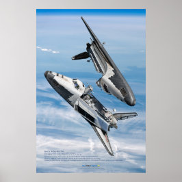 Soviet Buran Shuttle Rendezvous Poster ポスター