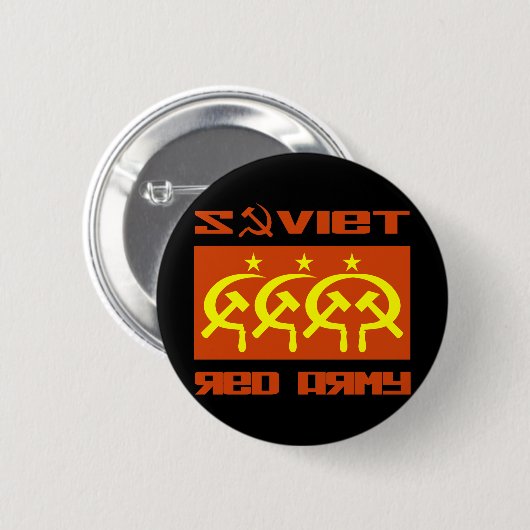 Soviet CCCP Red Army 缶バッジ (正面&裏面)
