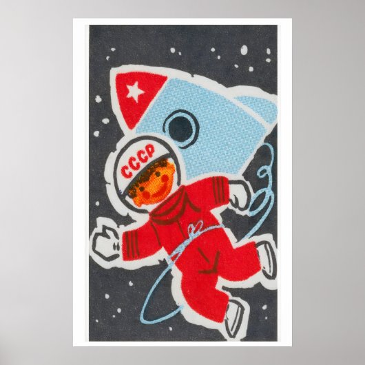 Soviet Child Astronaut - Matchbox Print ポスター (正面)