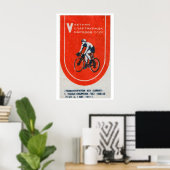 Soviet Cyclist - Matchbox Print - Aesthetic Wall ポスター (ホームオフィス)