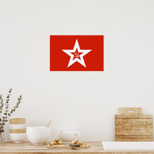 Soviet Navy Flag ポスター (キッチン)