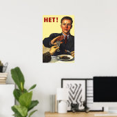 Soviet "No To Alcohol" Poster ポスター (ホームオフィス)