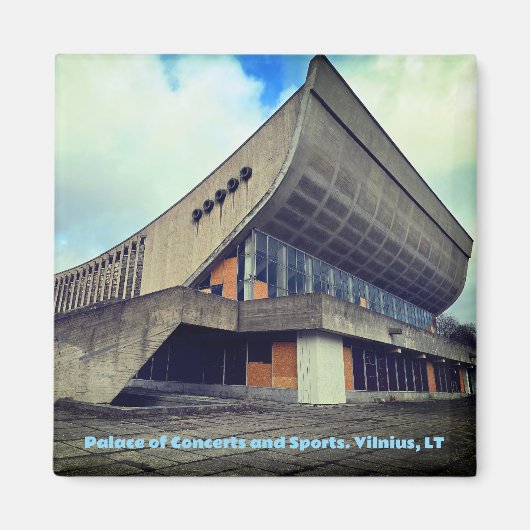 Soviet Palace of Concerts & Sports - Lithuania マグネット (正面)