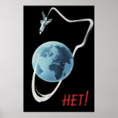 Soviet Poster No to war in space ポスター (正面)