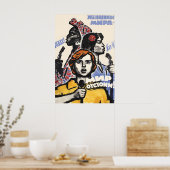 Soviet Propaganda Poster Against racial and gender ポスター (キッチン)