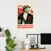 Soviet Propaganda Poster All the Power to the ポスター (ホームオフィス)