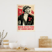 Soviet Propaganda Poster All the Power to the ポスター (キッチン)