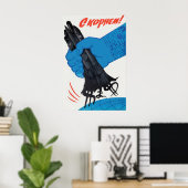 Soviet Propaganda Poster By the root Anti-USA Cold ポスター (ホームオフィス)