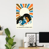 Soviet Propaganda Poster For the solidarity of the ポスター (ホームオフィス)