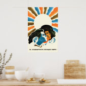 Soviet Propaganda Poster For the solidarity of the ポスター (キッチン)