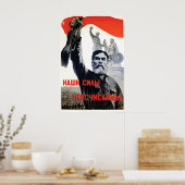 Soviet Propaganda Poster Our forces are countless! ポスター (キッチン)