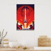 Soviet Propaganda Poster The power of the ポスター (キッチン)