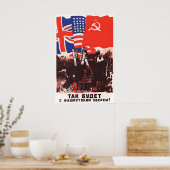 Soviet Propaganda Poster This will happen to the ポスター (キッチン)