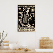 Soviet Propaganda Poster Women! Become literate! ポスター (キッチン)