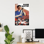 Soviet Propaganda Poster WWII Arms Industry ポスター (ホームオフィス)