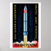 Soviet Rocket Launch 1962 Astronaut - Matchbox ポスター (正面)