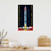 Soviet Rocket Launch 1962 Astronaut - Matchbox ポスター (キッチン)