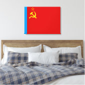 Soviet Russia Flag, USSR, CCCP, Communism, Lenin キャンバスプリント (インサイチュ (寝室))