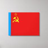 Soviet Russia Flag, USSR, CCCP, Communism, Lenin キャンバスプリント (正面)