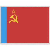 Soviet Russia Flag, USSR, CCCP, Communism, Lenin シール (正面)