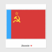 Soviet Russia Flag, USSR, CCCP, Communism, Lenin シール (シート)