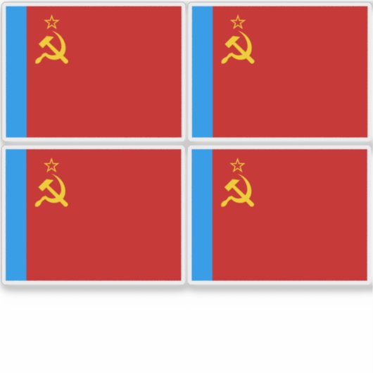 Soviet Russia Flag, USSR, CCCP, Communism, Lenin シール (正面)