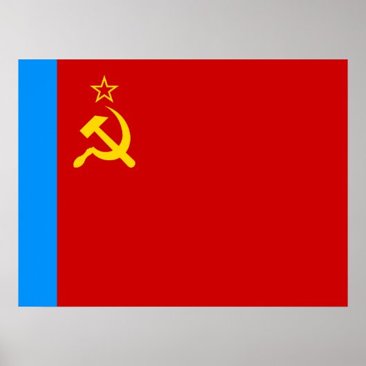 Soviet Russia Flag, USSR, CCCP, Communism, Lenin ポスター (正面)