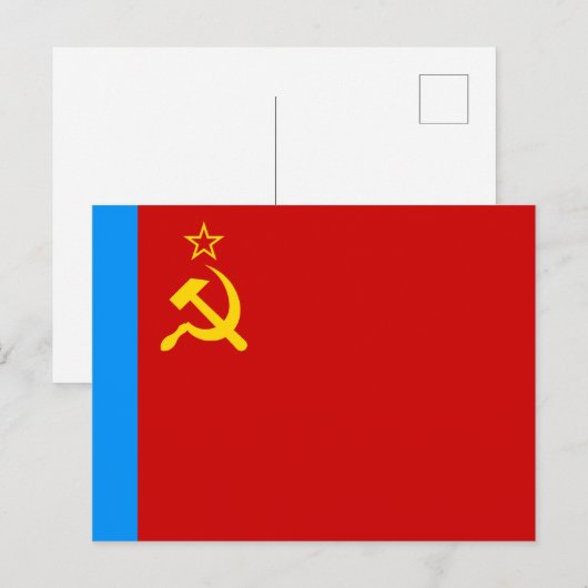 Soviet Russia Flag, USSR, CCCP, Communism, Lenin ポストカード (正面/裏面)