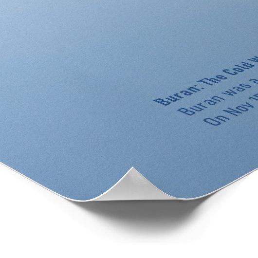 Soviet Space Icon: Buran Reentry ポスター (角)