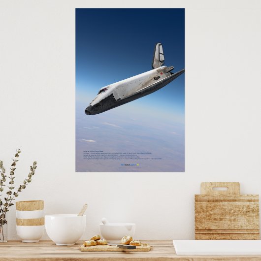 Soviet Space Icon: Buran Reentry ポスター (キッチン)